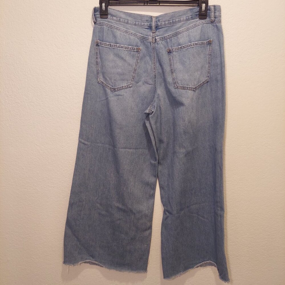 Sincerely Jules Wide Leg Light Wash 100% Cotton Size 11/30 - Picture 8 of 10